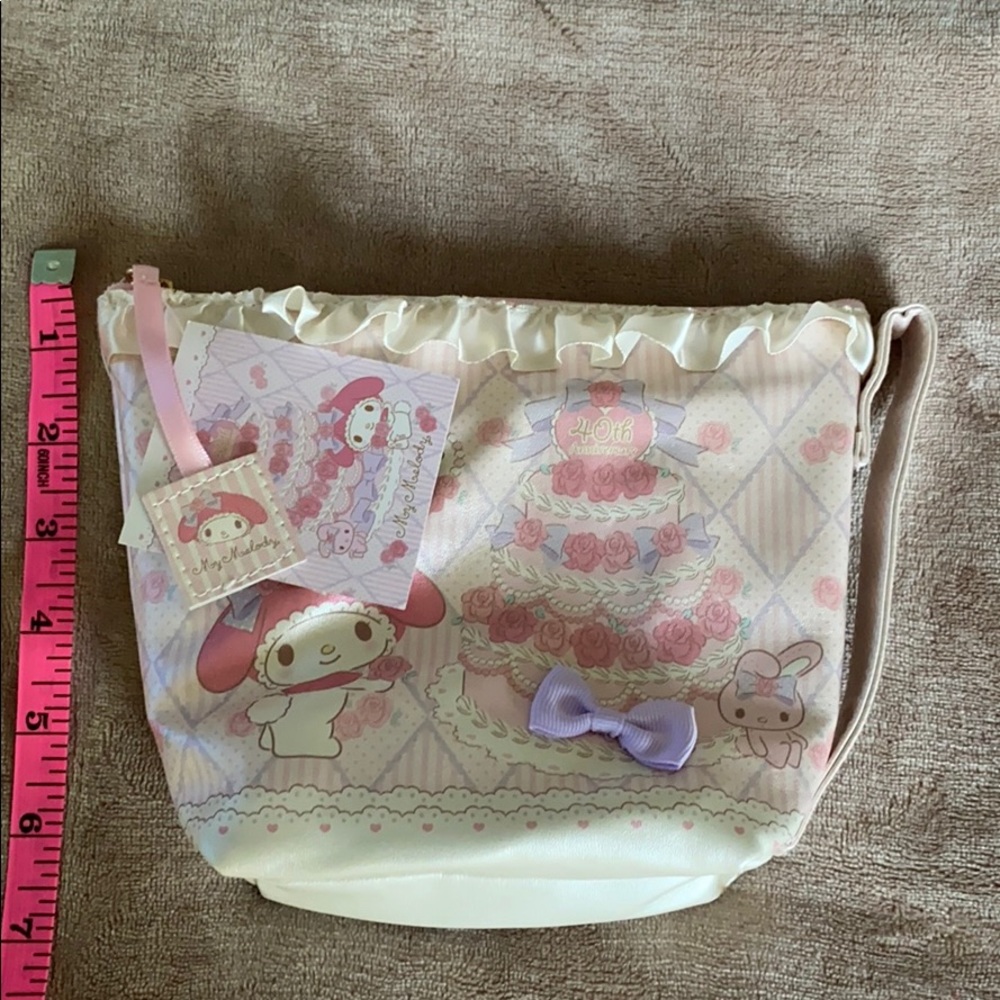 My Melody princess teacup zippered bag